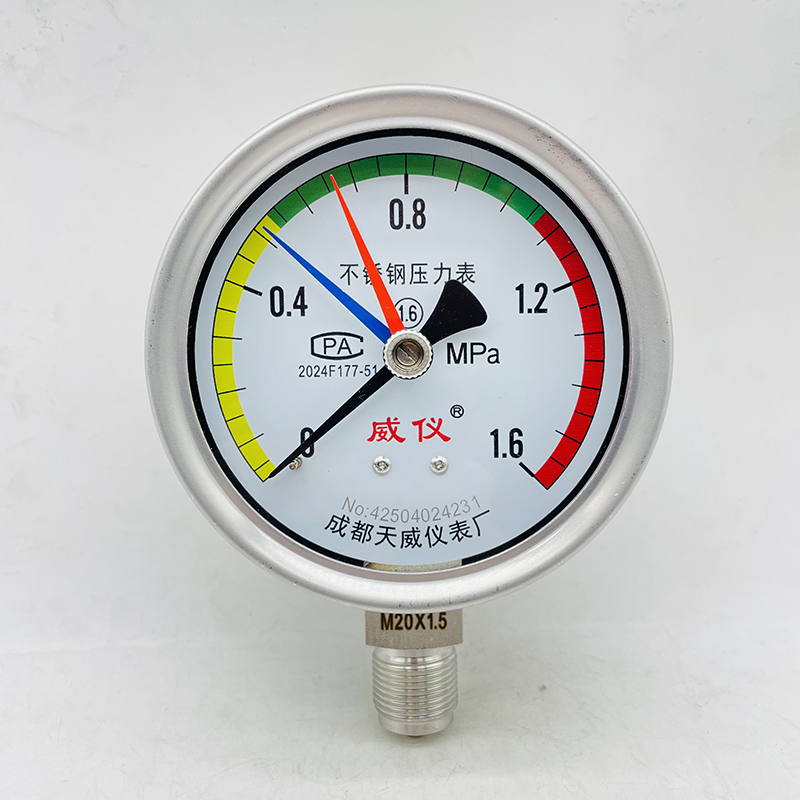 不锈钢三针压力表 YJS-100BF.jpg