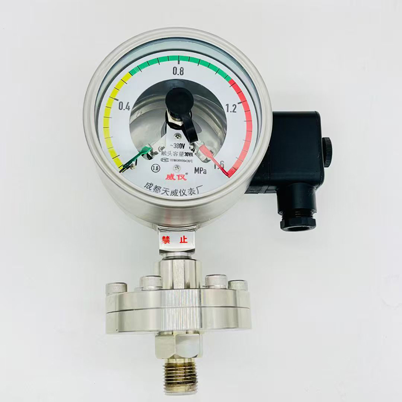 不锈钢电接点隔膜压力表 YXCF-100H-ML.jpg